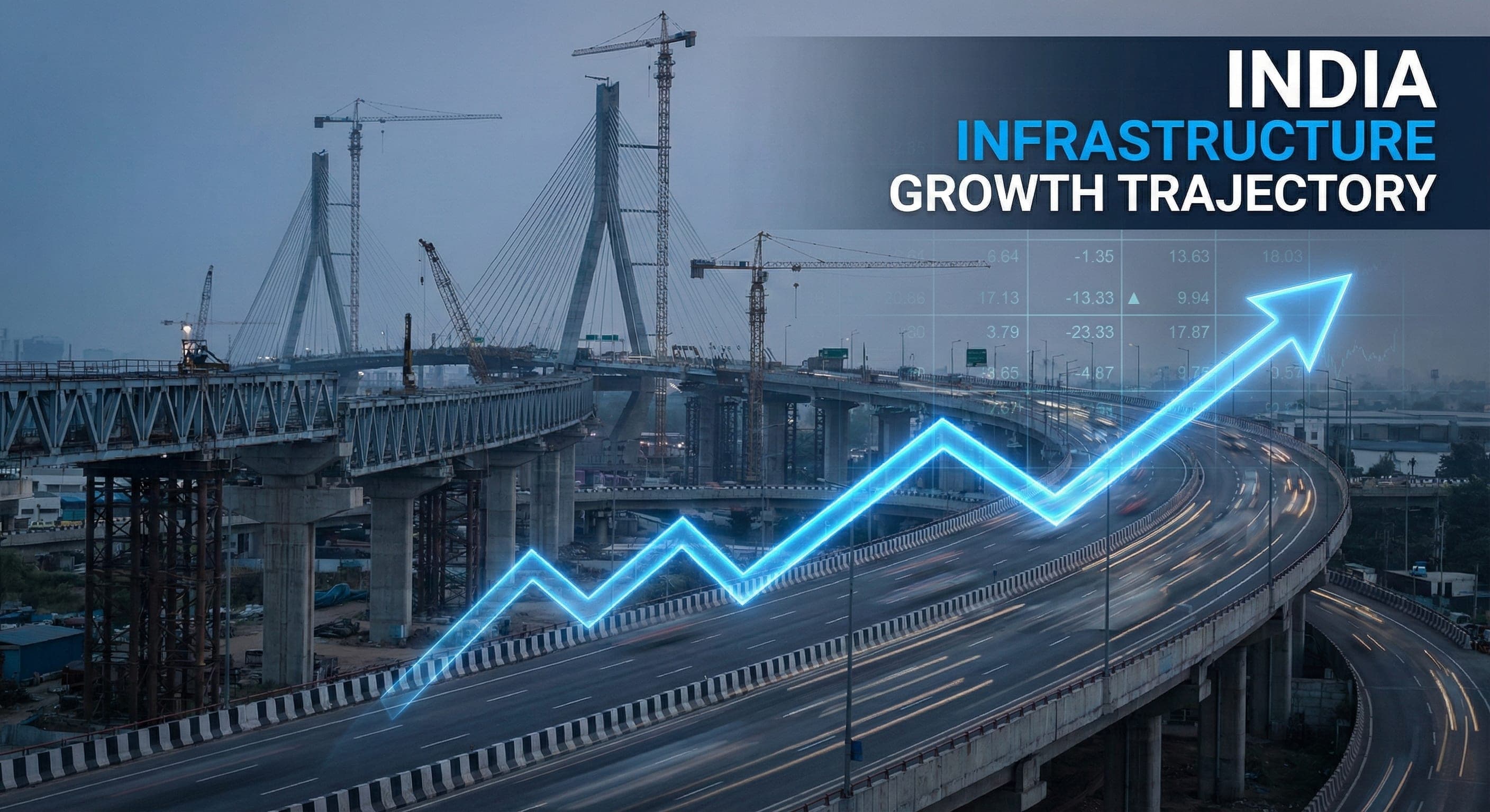 Graph showing rising steel demand vs infrastructure capex allocation